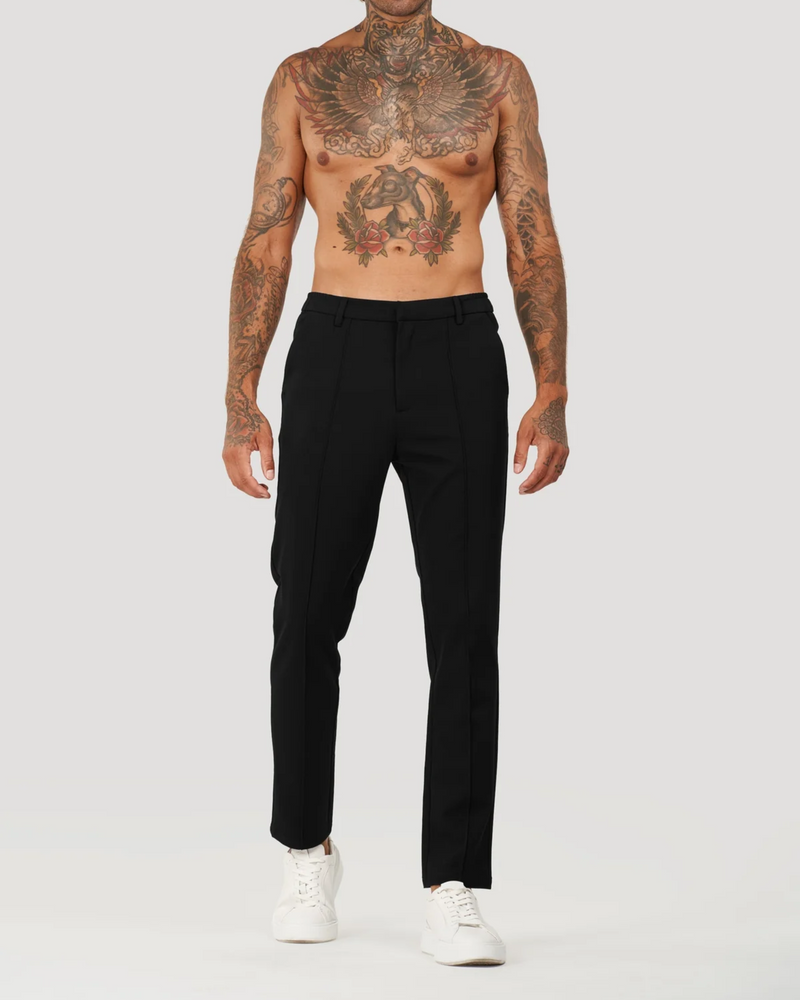 Pantalon de Costume Homme en Tailleur Capri [Tissu Premium]