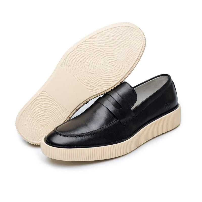 Chaussure Habillée Homme Mocassin en Cuir Véritable – Style Décontracté