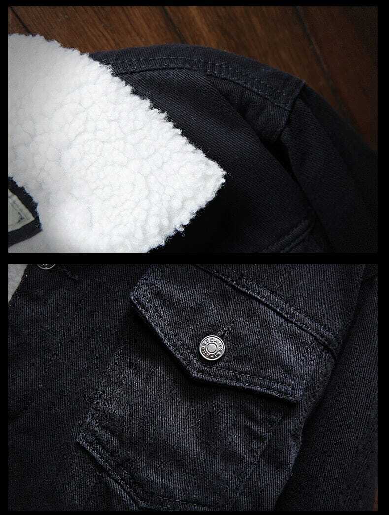Veste en Jean pour Homme Doublée en Laine Bellvian - BL154